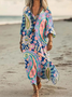 Women Paisley Beach Summer Maxi Dress