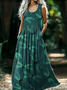 Casual Regular Fit Cotton Animal Dress With No Belt
