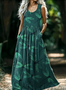 Casual Regular Fit Cotton Animal Dress With No Belt