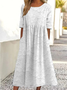 Vacation Floral Dress With No