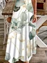 Women's Floral Spring Print Sexy Fashion Suspender Long Dress