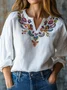 Casual Floral Cotton Shirt