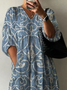 Women's Spring Floral Print Casual Dress