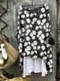 Daisy comfortable casual cotton linen long sleeved dress
