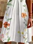 Cotton Hawaii Regular Fit Floral Dress With No