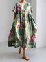 Casual Regular Fit Crew Neck Dress With No