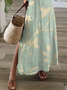 Women's Floral Print Casual V-Neck Short Sleeve Dress