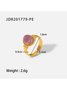 Gemstone 18k Gold Plated Ring