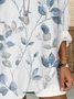Women's Floral Print Casual V-Neck Shirt