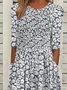 Women's Short Sleeve Summer As Picture Floral Printing Crew Neck Daily Going Out Casual Maxi H-Line Shift Dress Dress