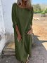 Casual Crew Neck Two-Piece Set