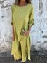 Casual Crew Neck Two-Piece Set