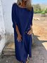 Casual Crew Neck Two-Piece Set