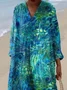 Casual V Neck Dress With No