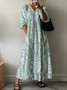 Women's Spring Floral Print Casual Dress