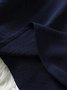 Loose Shawl Collar Cotton Simple Blouse