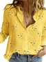 Regular Fit Floral Cotton Casual Shirt