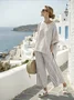 Striped Crew Neck Casual Loose Two-Piece Set