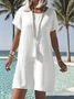 Crew Neck Casual Regular Fit Dress With No
