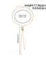 Y-shaped Metallic Pearl Clavicle Chain