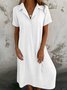Casual Plain Dress With No