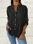 Women's Stand Collar Long Sleeve Shirt