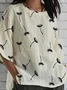 Casual Dandelion Loose Linen Blend Shirt