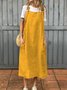 Casual Plain Spaghetti Maxi Dress