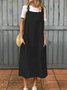 Casual Plain Spaghetti Maxi Dress