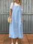 Casual Plain Spaghetti Maxi Dress