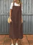 Casual Plain Spaghetti Maxi Dress