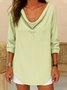 Women Striped Casual Long Sleeve T-shirt