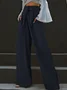 Urban Plain Wide Leg Pants