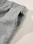 Women's Split Joint Plain Daily Going Out Two-Piece Set Gray Casual Summer Top With Pants Matching Set