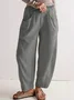 Casual Loose Plain Pants