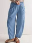 Casual Loose Plain Pants