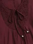 Women Floral Crew Neck Casual Long Sleeve T-shirt