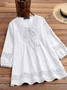 Women Floral Crew Neck Casual Long Sleeve T-shirt