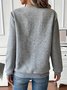 Plain Casual Sweatshirt