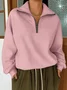 Cotton Casual V Neck Regular Fit Sweatshirt