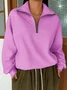 Cotton Casual V Neck Regular Fit Sweatshirt