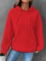 Women's Waffle Casual Long Sleeve Hooded Sweatshirt