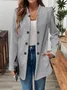 Simple Regular Fit Plain Blazer