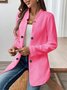Simple Regular Fit Plain Blazer