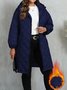 Elegant Quilted Hooded Jacket for Women Zippered Long Sleeves Quilted iacket