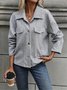 Urban Loose Buckle Shawl Collar Jacket