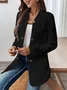 Simple Regular Fit Plain Blazer