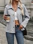 Urban Loose Buckle Shawl Collar Jacket