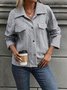 Urban Loose Buckle Shawl Collar Jacket