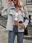 Urban Loose Buckle Shawl Collar Jacket